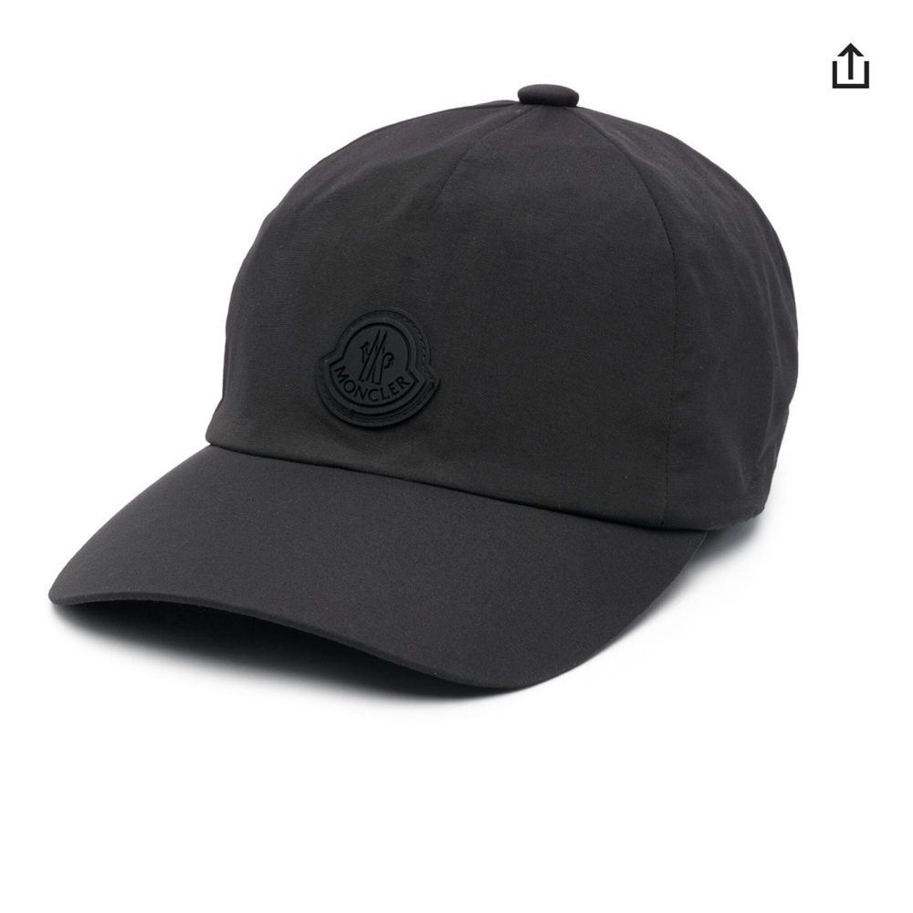 Moncler Logo-appliqué baseball cap black SIZE SMALL